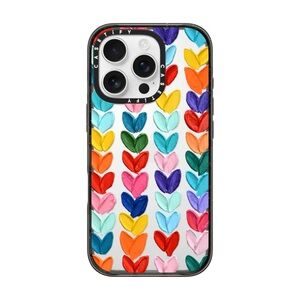 Casetify Clear Polka Daub Hearts IPhone 12 Pro Max Phone Case